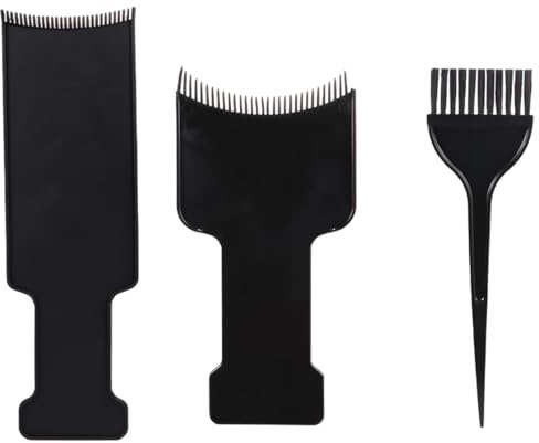 Cabilock Peigne à Mèches Incurvé Noir Pinceau à Teinture Planche à Teindre Outil Professionnel pour Coloration Balayage et Soins à Domicile