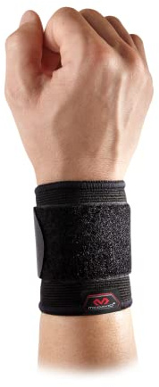 McDavid Wrist Brace, Compression Support for Pain Relief, Fits Left & Right Arm, Fits Men & Women, Black, Adult, S/M