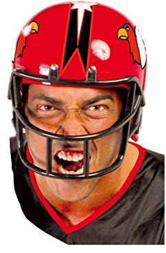 Horror-Shop Casco da Football Americano Rosso