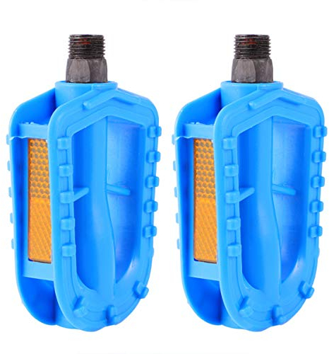 CLISPEED Fahrrad Pedalen Mountainbike Rennrad Fahrradpedale Gummi Pedale Antirutsch Pedale für Kinder Fahrrad MTB BMX Radfahren Stadtrad 1 Paar Blau