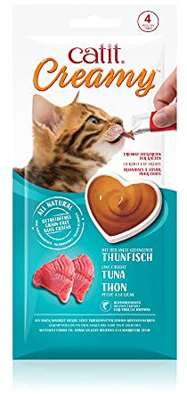 Catit Creamy Leckerei für Katzen 4 er- Pack Thunfisch