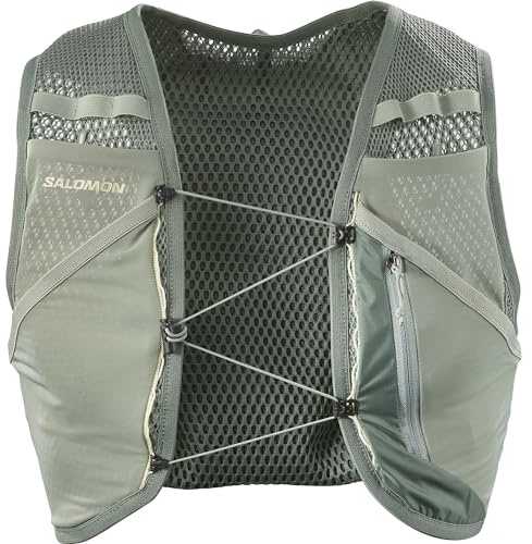 Salomon Active Skin 4 kompatibel med flaskor unisex löparväst vandringsled, 4 l, precisionspassning, enkel åtkomst och optimerad förvaring, svart, XS