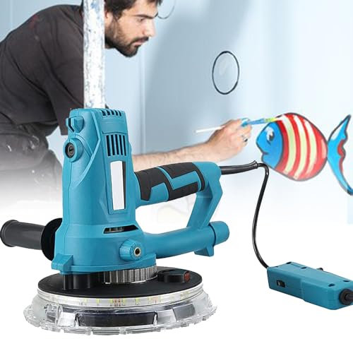 Handheld Drywall Sander, Drywall Sander Adjustable Speed 1800w, Electric Wall Sander Drywall Sander, 5 Speed Speed Control, for Sanding Walls Ceilings,Sander+20SandPad