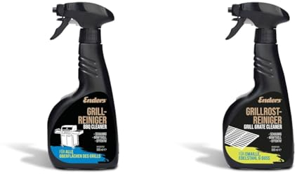Enders Grill-Reiniger 4975 & Grillrost-Reiniger 4974, für Gasgrill BBQ, Grill, Smoker, Ofen, Grillreiniger, Kraftreiniger, 500 ml