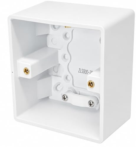 Éabcon Extra Deep Surface Mounted Back Box/Pattress 1 Gang Single 47mm