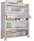 Estanteria Cocina Almacenamiento De Acero Inoxidable Estantería De Cocina, Multi-función Utensilios De Cocina Estantes De Almacenamiento para Microondas(60 * 44 * 150cm)