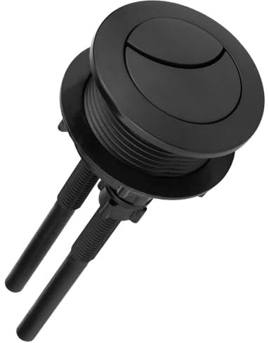 Black Toilet Flush Button Replacement Dual Toilet Flush Button Round Plastic Close Coupled Toilet Push Buttons Bathroom Accessories for Bathroom Toilet Water Tank Repair Black 10 * 6 * 6cm