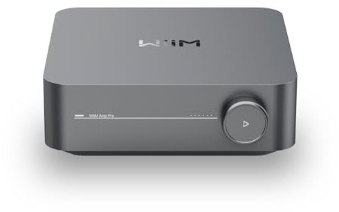 WiiM Amp Pro: Amplificador de Streaming Multiroom | Compatible con Google Cast, Alexa | HDMI, Control por Voz | Reproduce Desde Spotify, Amazon Music, Tidal y más - Gris Oscuro