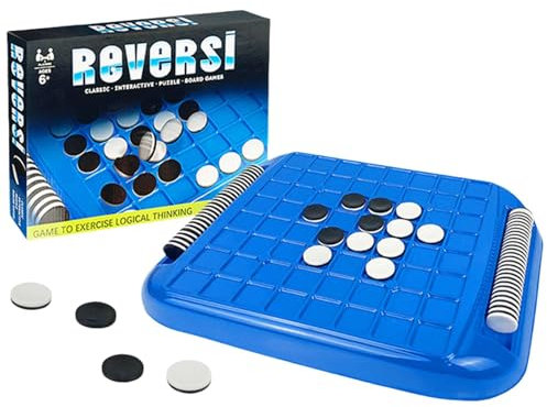 Othello tragbares Spiel Reversi Spiel des strategischen Schachspiels Joy Educational Spielzeugschule Schwarze Weiße Reversi Brain Teaser Plateau Logisches Spiel Kinder Reflexion Spiel