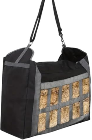 Sucritude Bolsa de de heno, Bolsa de heno de Caballos,Alimentador de Cabra colgable portátil | Bolsa de alimentación de heno de alimentación Lenta Resistente al Agua para Burro, ovejas y más
