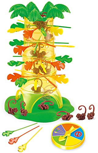 BP JUGUETES - Monos en el Árbol | Juego de Mesa Educativo | Juego de Habilidad para Niños. Ideal para 2 o 3 Jugadores, Apto para Niños Mayores de 3 Años, Juego de Mesa Familiar