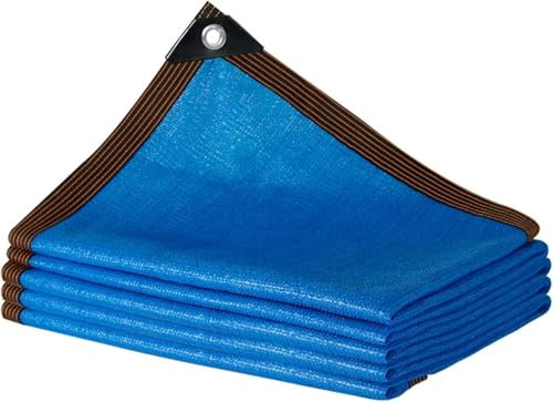 Telo ombreggiante blu 85% resistente ai raggi UV, traspirante, per patio, piscina, posto auto coperto, parasole, vela (5 x 6 m)