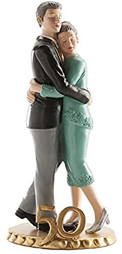 Dekora - 305224 Figurine pour gâteau du mariage, Blanc, 20cm
