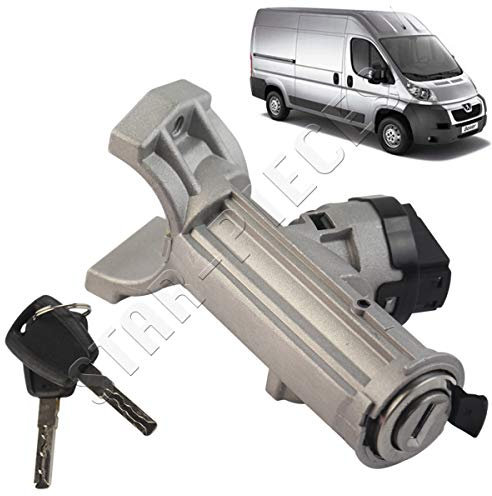 Bloccasterzo per Peugeot Jumper 3, Boxer 3, Ducato 3 (1996-2022) commutatore di avviamento venduto con doppia chiavi| 4162SJ | 1348421080