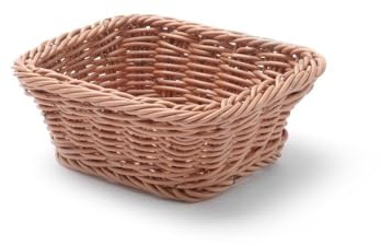 HENDI Corbeille à pain GN 1/6, porte pain, corbeille à fruits, panier rangement, panier a pain, panier, présentoir pour pain, fruits et légumes, 176x162x(H)65mm, polypropylène