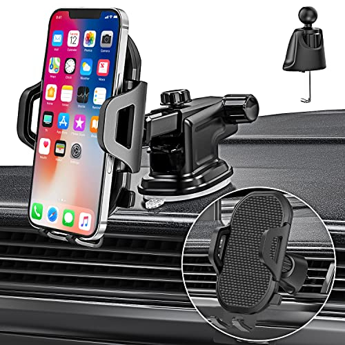 Handyhalterung Auto für Samsung Galaxy A55 A56 5G A36 A26 A35 A15 S25 A54 5G A34 A14 A53 S22 S23 S24 Plus KFZ Handyhalter Lüftung& Saugnapf Handy Halterung für Mercedes A B C Klasse/Toyota Yaris CHR