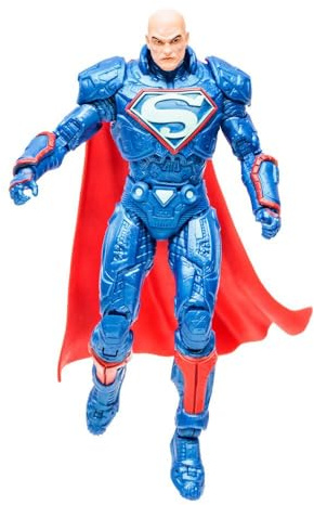 McFarlane Toys, DC Multiverse Lex Luther Power Suit Gold Label Figurine de Bande dessinée DC à Collectionner avec Carte de Personnage Unique à Collectionner - À partir de 12 Ans