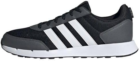 adidas Unisex Run 50s Shoes Schuhe, Core Black/Cloud White/Grey Six, 40 2/3 EU