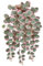 Hollyone Trailing Artificial Plants Decorative Fake Potted Plants, String of Hearts Plants Indoors Outdoors, Faux Trailing Plants for Home, Wall, Living Room, Bedroom, Office Decorations