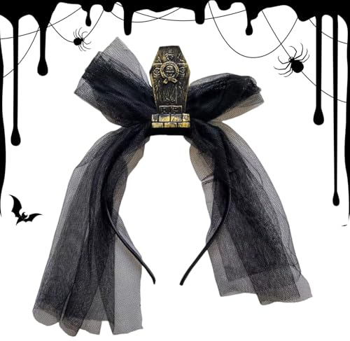 Générique Halloween Bandanas | Vintage gravsten pannband med voilett för cosplay | tillbehör för skräck för fester och maskerade fester
