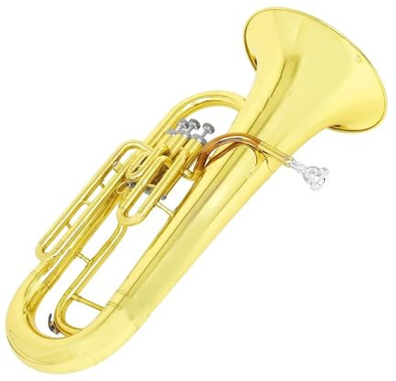 Euphonium Bb Flaches Euphonium Messingrohrkörper 3 Tasten Baritonhorn Bass Musikinstrument Mit Zubehör