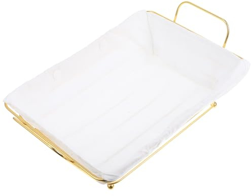 Rectangular Wire Storage Basket, Iron Metal Organizer with Large Capacity