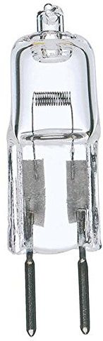Satco S3160 35 Watt T4 Halogen, Clear, Bi Pin GY6.35 Base, 12 Volts (Pack of 10)