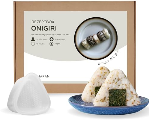EasyCookAsia Onigiri DIY Set I Japanisches Sushi-DIY-Set I inkl. Anleitung für Kochanfänger I Besonderes Geschenk für Asia- und Kochliebhaber