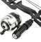 SHARROW Bogenschießen Bogen Angelrolle Spincast Rolle Spinnrolle mit Aluminiumlegierung Bowfishing Reel Seat Mount für Compound Recurve Bogen Jagdangeln (SBP20)