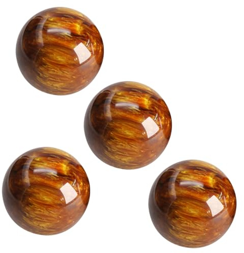FRCOLOR 4pièces Boules De Relaxation en Résine Style Handball Lot Décoratif pour Bureau Cadeau Anniversaire Ou Décoration De Bureau