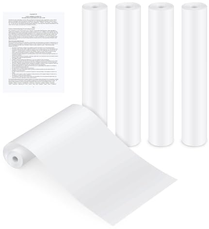 5 Rollen Thermopapier A4 für Tragbaren Drucker, 210mm x 8.7m, Thermodrucker Papier für Datei, Fotodruck, Notizen, Etiketten, A4 Thermopapier