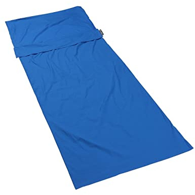 Lifeventure Forro para Saco de Dormir 100% algodón Sábana Ligera de Viaje y Camping para Usar Sola o para añadir Calidez al Saco de Dormir con Control de olores Polygiene® - Forma Rectangular
