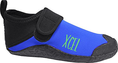 XCEL Youth - Botas de Neopreno (1 mm), Color Azul, Niños, Negro/Azul, 4 UK