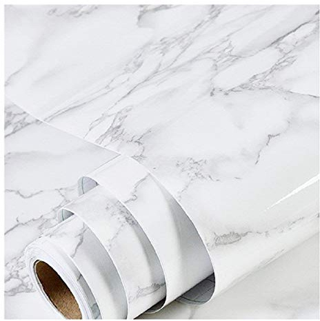 Marble Peel and Stick Wallpaper Granite Wall Paper for Old Furniture Self Adhesive and Removable 17.7 inch x 78.7 inch Marble Contact Paper for Countertops Easy to Apply