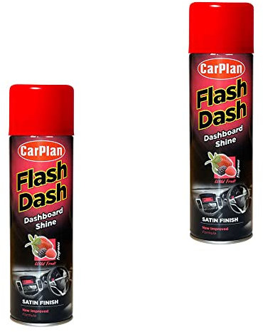 CarPlan FSS506 Flash Dash Satin Dashboard Shine Interior Cleaner Wild Fruits x 2