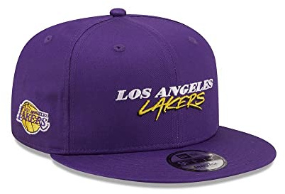 New Era - NBA Los Angeles Lakers Script Team 9Fifty Snapback Cap Farbe Lila, Größe M-L