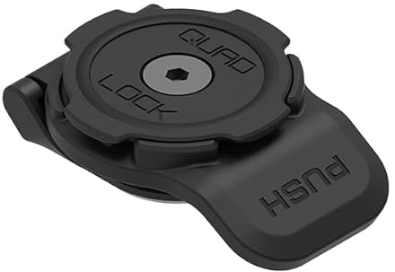 Quad Lock Tête 360 - Kort hävstång svart, flyg, marin, actionkamera och byggsats, kompatibel med 360 armar och baser, QLP-360-SLBK