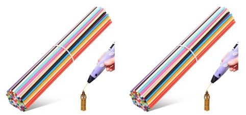 2 set di penne da stampa 3D Filamento per stampante 3D Penne 3D per bambini 10 ai 12 anni Penna Doodler 3D Penna per pittura 3D Filamento per stampante 3D Accessori per stampanti 3D