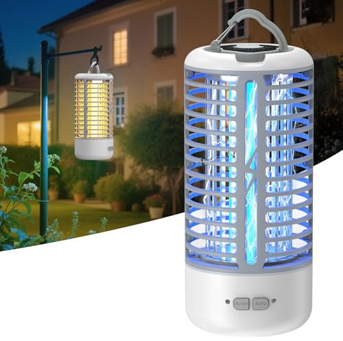 Lampe Anti Moustique, Anysun Raid Anti Moustique avec Lumière LED pour Intérieur et Extérieur, Anti Moustiques Étanche 3000 V, Idéal pour la Maison, la Terrasse, le Jardin et le Camping