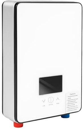 6500W Elektrospeicher Warmwasserspeicher 30-55 ℃ Digital Warmwasser Instant Durchlauferhitzer mit Dusch Set, Durchlauferhitzer Spüle Water Heater Heißwassersystem für Badezimmer, Küche