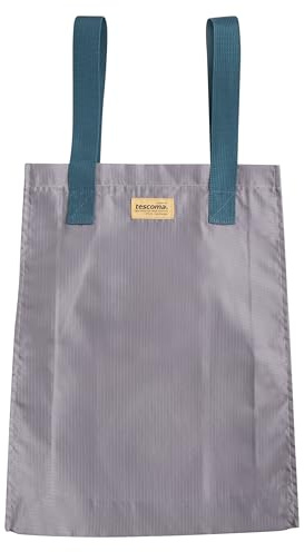 Tescoma 906178 Borsa/Zaino shopper, borsa spesa grigio e blu, linea SHOP!