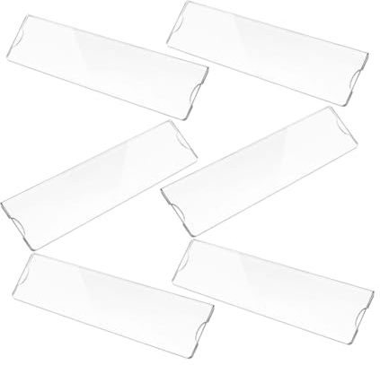 Cabilock Soportes de Acrílico Transparente 6 Piezas Adhesivos Instalación Profesional y Duradera para Placas de Identificación de Puerta para Oficina y Hospital
