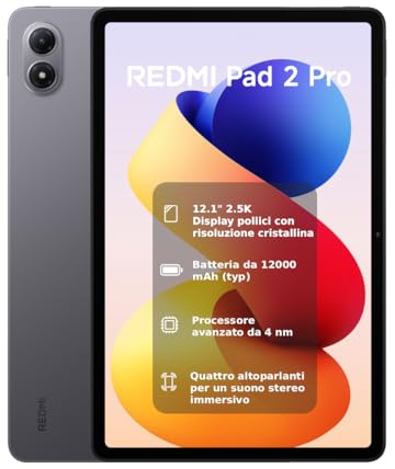 XIAOMI REDMI Pad 2 Pro Tablet 6+128GB Gris Batería de 12000 mAh