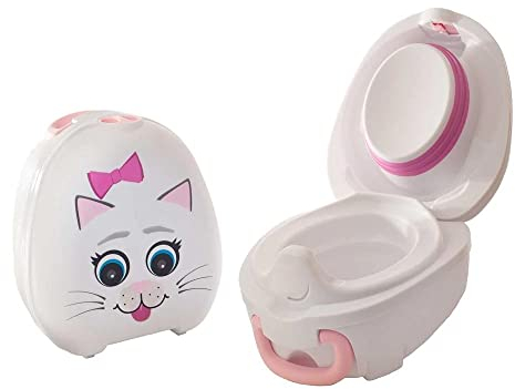 My Carry Potty - Katze Travel Töpfchen, preisgekrönter tragbarer Toilettensitz für Kleinkinder, den Kinder überall hin mitnehmen können