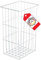 Gedotec Wäschekorb weiss Gitterkorb Wäsche-Korb mit Einhänge-Funktion | Wäschesammler stapelbar | BxTxH 340 x 250 x 450 mm | Metall RAL 9010 weiß pulverbeschichtet | 1 Stück - Korb zum Einhängen