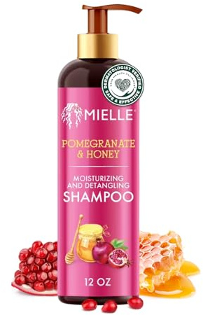 Mielle Le Pomegranate & Honey Moisturizing and Detangling Shampoo, 355 ml, Standard, einzigartig, Honig