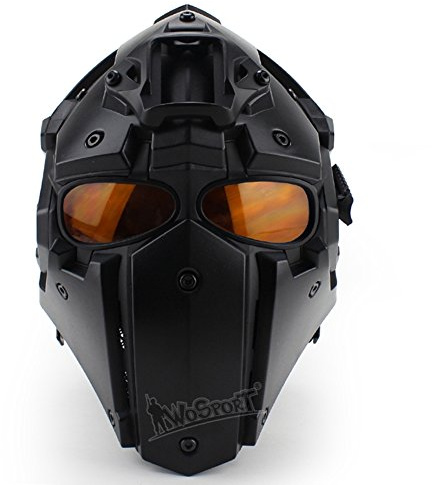 OAREA Unisex-Adults Tactical Obsidian Green GOBL Terminator Helmet & Mask Goggle for Paintball, Motorcycling Cosplay Movie Prop