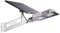 ELEDCO Farola Solar 100W, Foco LED, Panel Solar Orientable, Control Remoto, Sensor de Movimiento