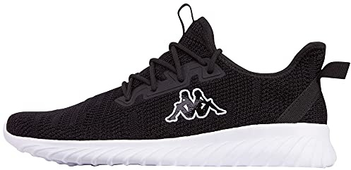 Kappa Unisex Capilot Sneaker, Black White, 44 EU