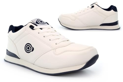 Generic Men's Bowling Shoes, White, Size 8 UK